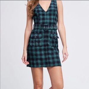Emory Park Green Plaid Dress size small